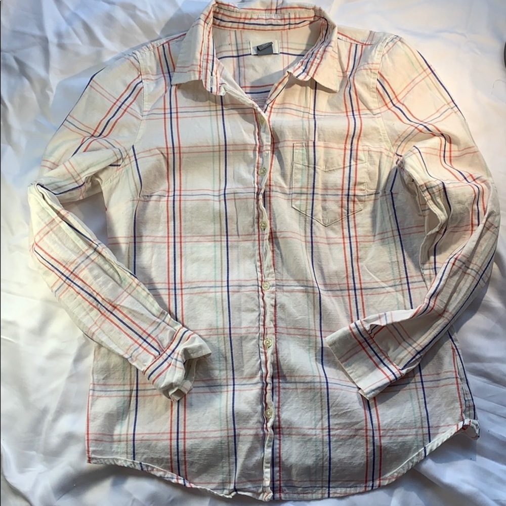 Old Navy Plaid Button Up